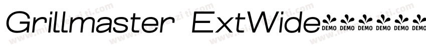 Grillmaster ExtWide字体转换